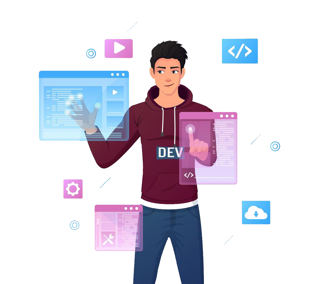Ilustração de Programadores e Designers